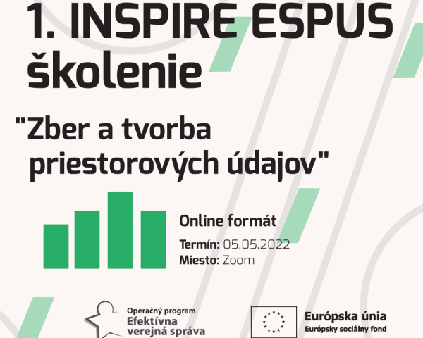 Výstupy 1.INSPIRE ESPUS Školenia