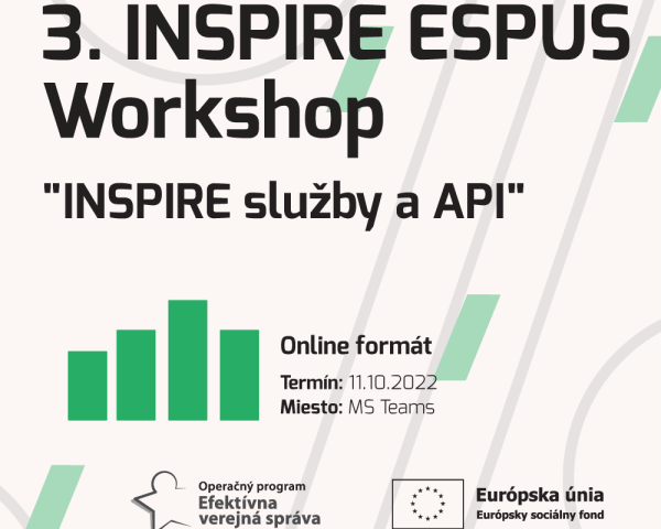 Pozvánka na 3.INSPIRE ESPUS Workshop