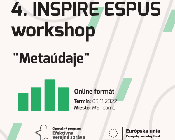 Pozvánka na 4.INSPIRE ESPUS Workshop