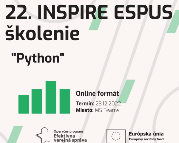 Pozvánka na 22.INSPIRE ESPUS Školenie