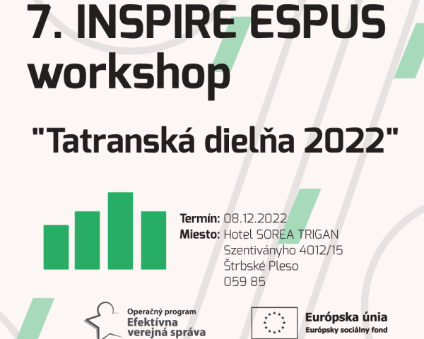 Výstupy 7.INSPIRE ESPUS Workshopu "Tatranský workshop 2022"